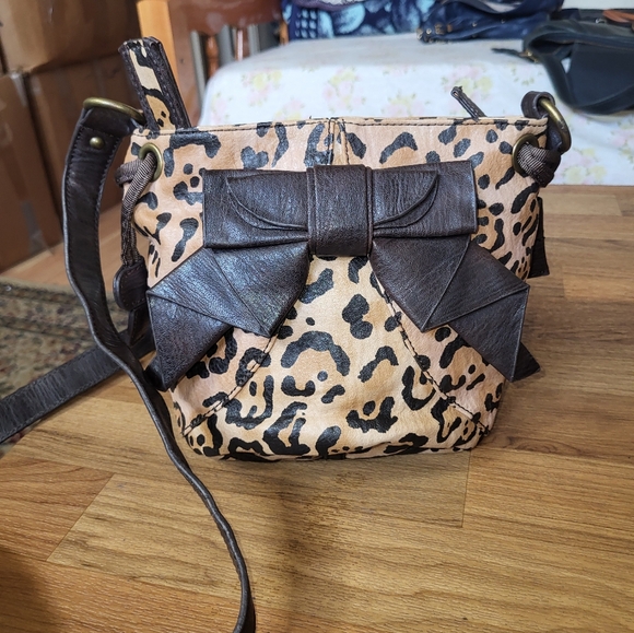 Jessica Simpson Leopard Animal Print Purse - Picture 1 of 12